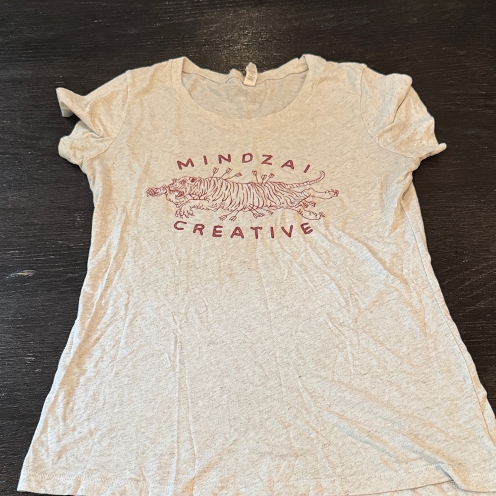 Beige Graphic Tee